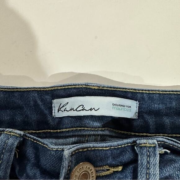 Kancan Dark Wash High Rise Distressed Skinny Jeans Size 24 - Picture 6 of 10